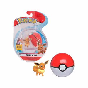 Pokemon Clip N Go Eevee Con Pokebola - Imagen 1