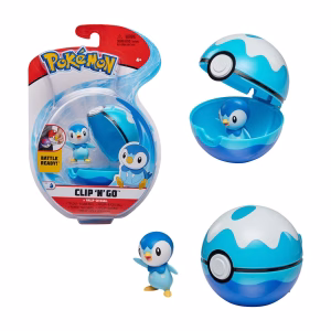 Pokemon Clip N Go Piplup Incluye Pokebola - Imagen 1