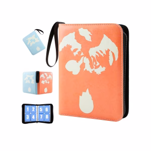 Pokemon Folder 4 Pocket 400 Cartas Charizard Blastoise - Imagen 1