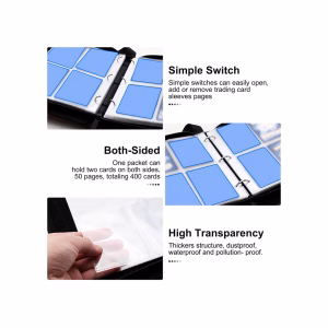 Pokemon Folder 4 Pocket 400 Cartas Charizard Blastoise - Imagen 3