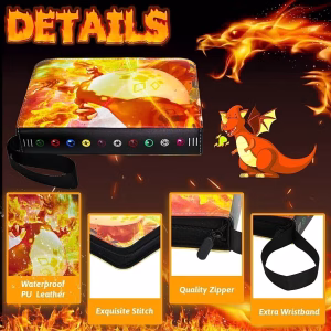 Pokemon Folder 4 Pocket 400 Cartas Charizard G-Max - Imagen 2
