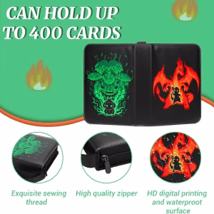 Pokemon Folder 4 Pocket 400 Cartas Charizard Venasaur - Imagen 3