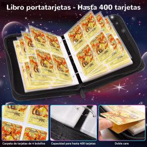 Pokemon Folder 4 Pocket 400 Cartas Eevee Evolutions - Imagen 3
