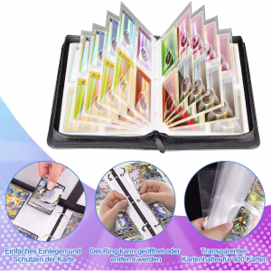 Pokemon Folder 4 Pocket 400 Cartas Mega Charizard Mewtwo - Imagen 5