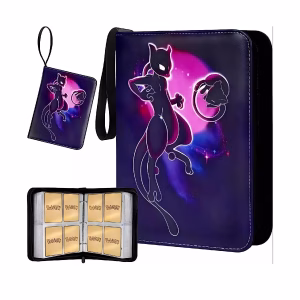 Pokemon Folder 4 Pocket 400 Cartas Mew Mewtwo - Imagen 1