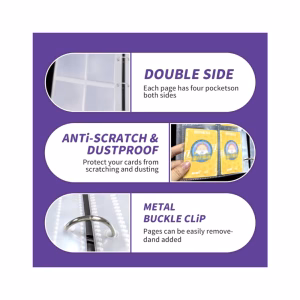 Pokemon Folder 4 Pocket 400 Cartas Mewtwo Ball - Imagen 6