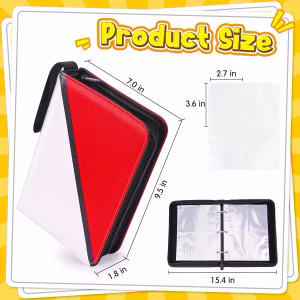 Pokemon Folder 4 Pocket 400 Cartas Pokeball - Imagen 2