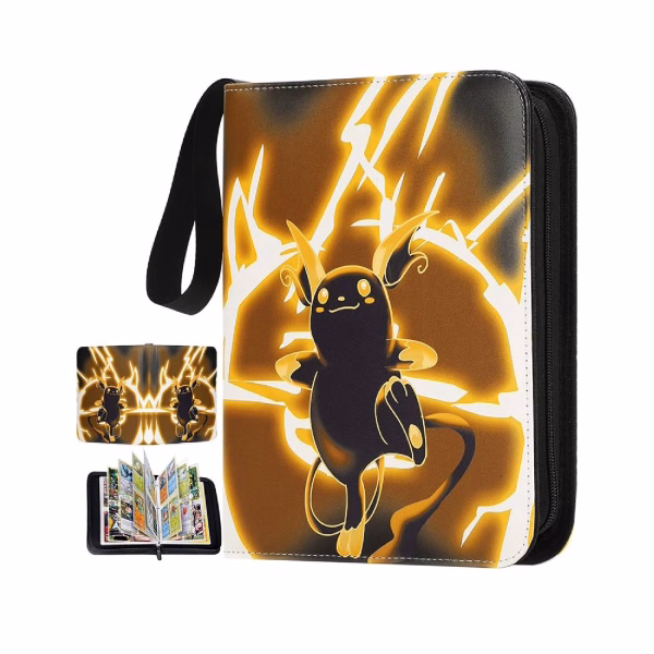 Pokemon-Folder-4-Pocket-400-Cartas-Raichu-1.jpg