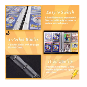 Pokemon Folder 4 Pocket 400 Cartas Raichu - Imagen 3