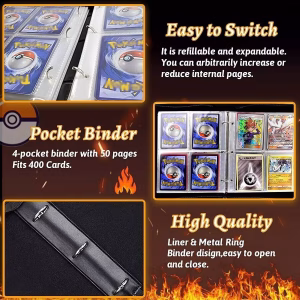 Pokemon Folder 9 Pocket 900 Cartas Charizard G-Max - Imagen 4