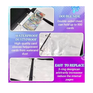 Pokemon Folder 9 Pocket 900 Cartas Mega Charizard Mewtwo - Imagen 5