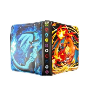 Pokemon Folder 9 Pocket 900 Cartas Charizard Fuego - Imagen 2
