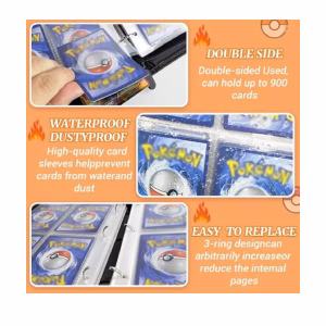 Pokemon Folder 9 Pocket 900 Cartas Gengar Charizard - Imagen 5