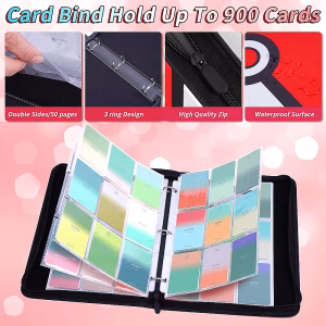 Pokemon Folder 9 Pocket Ash Pokebola 900 Cartas - Imagen 3