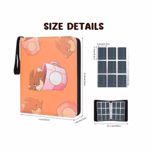 Pokemon Folder 9 Pocket Tematica Evee 900 Cartas - Imagen 2