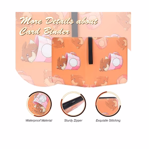 Pokemon Folder 9 Pocket Tematica Evee 900 Cartas - Imagen 3