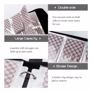 Pokemon Foler 9 Pocket Meowth 900 Cartas - Imagen 3