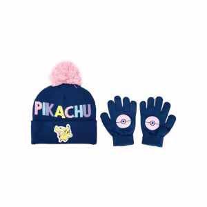 Pokemon Gorro con Guantes Niñas Exclusivo Pikachu - Imagen 1