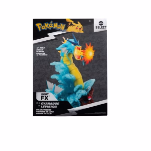 Pokemon Gyarados Estatua de coleccionista de lujo de 13 pulgadas con aletas iluminadas - Imagen 1