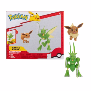 Pokemon Jazwares Figura Pack Eevee Scyther - Imagen 1