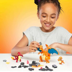Pokemon Mega Construx Charizard Evolucion Set 300 Piezas - Imagen 4
