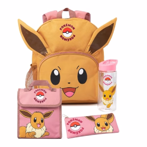 Pokemon Mochila Eevee Set Completo Con Tomatodo - Imagen 1