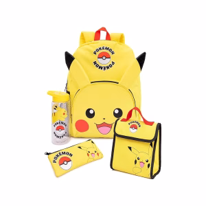 Pokemon Mochila Pikachu Set Completo Con Tomatodo - Imagen 1