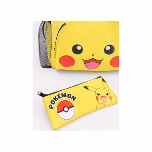Pokemon Mochila Pikachu Set Completo Con Tomatodo - Imagen 6