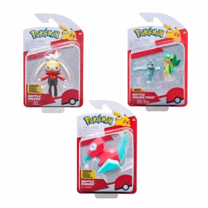 Pokemon Pack Jazwares Porygon Machop Snivy Rabot - Imagen 1