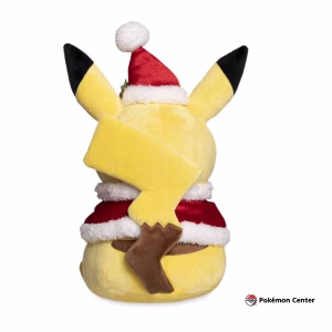 Pokemon Peluche Pikachu Con Capa Y Sombrero Navideño - Imagen 4