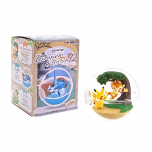Pokemon Re-Ment Terrarium Pikachu y Chimchar - Imagen 1