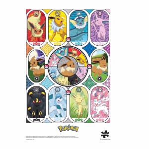Pokemon Rompecabeza 1000 Piezas Ventanas De Evee - Imagen 6