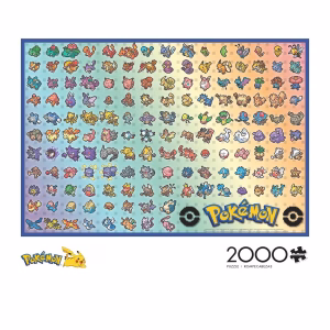 Pokemon Rompecabeza 2000 Piezas Pokedex Kanto Pixel - Imagen 4