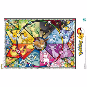Pokemon Rompecabeza Vitrales De Evee 500 Piezas - Imagen 5