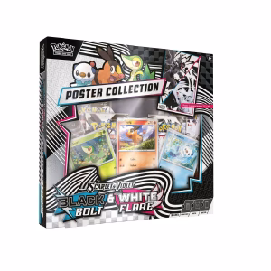Pokemon TCG Black Bolt & White Flare Unova Poster Collection Ingles - Imagen 1