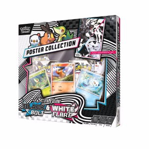 Pokemon TCG Black Bolt & White Flare Unova Poster Collection Ingles - Imagen 2