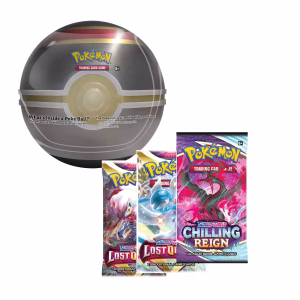 Pokemon TCG Luxury Ball Grey Tin Ingles 2023 - Imagen 1