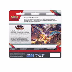 Pokemon TCG Obsidian Flames 3 Pack Blister Ingles C/u - Imagen 5