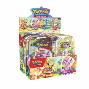 Pokemon TCG Prismatic Evolutions Mini Tin 8 Unidades Ingles - Imagen 1