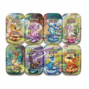 Pokemon TCG Prismatic Evolutions Mini Tin 8 Unidades Ingles - Imagen 2