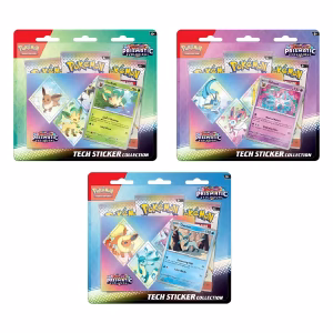 Pokemon TCG Prismatic Evolutions Tech Sticker Colections Ingles C/u - Imagen 1