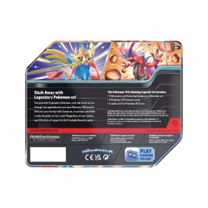 Pokemon TCG Slashing Legends Tin Zacian Ingles - Imagen 5