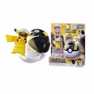 Pokemon Takara Tomy Capitan Pikachu con UltraBall Japon - Imagen 1