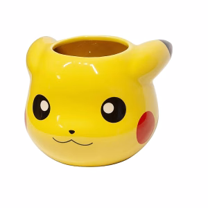 Pokémon Taza Pikachu Cerámica Amarilla Esculpida en 3D - Imagen 2