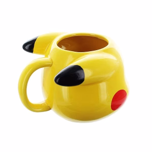 Pokémon Taza Pikachu Cerámica Amarilla Esculpida en 3D - Imagen 5