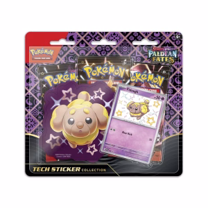 Pokemon TCG Paldean Fates Sticker Box Fidough en Español - Imagen 2