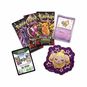 Pokemon TCG Paldean Fates Sticker Box Fidough en Español - Imagen 3