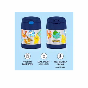 Pokemon Thermos Funtainer Tarro De Comida Color Azul - Imagen 2