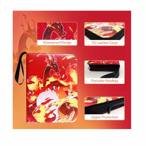 Pokemon Folder 4 Pocket 440 Cartas Mega Charizard - Imagen 2
