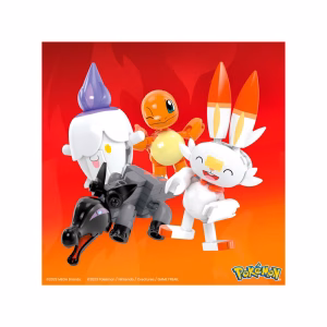 Pokemon Mega Construcción Equipo de Entrenador Tipo Fuego - Imagen 4